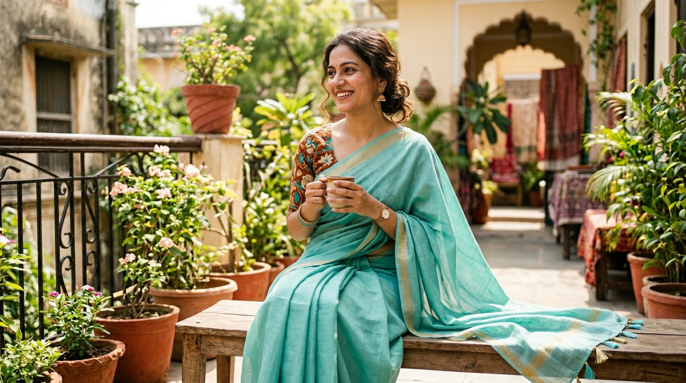 Why Viscose Sarees Are Perfect for Indian Summers — and Every Day After