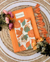 Light Orange Premium Viscose Cotton Feel Plain Saree